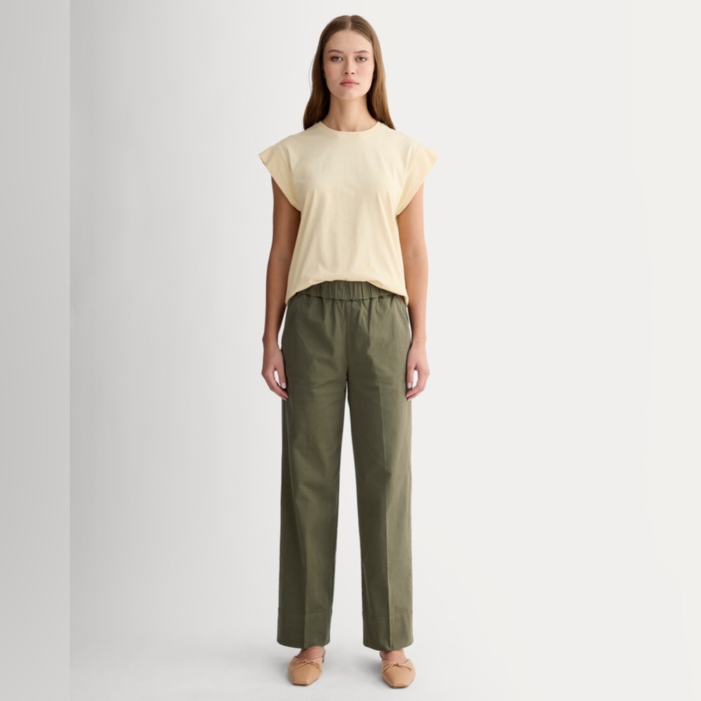 Everlane The Easy Pant in Army Green Size Large